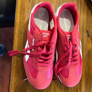 Reebok Classic Red and White Sneakers